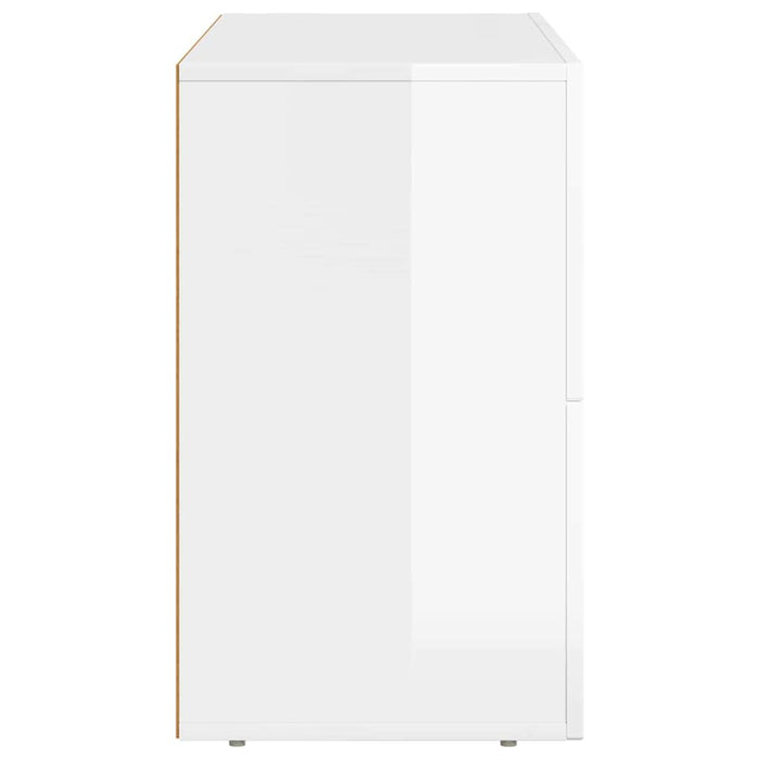 Bufet Alb lucios 80.5 x 35 x 59 cm Lemn compozit - WALTI WALTI