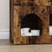 Bufet Stejar fumuriu 80.5 x 35 x 59 cm Lemn compozit - WALTI WALTI