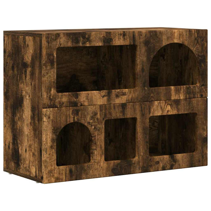 Bufet Stejar fumuriu 80.5 x 35 x 59 cm Lemn compozit - WALTI WALTI