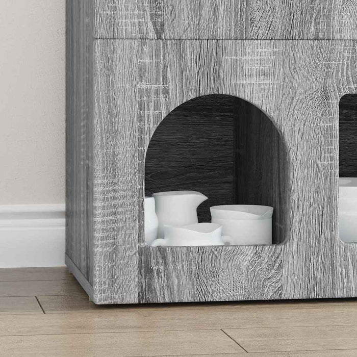 Bufet Gri Sonoma 80.5 x 35 x 59 cm Lemn compozit - WALTI WALTI