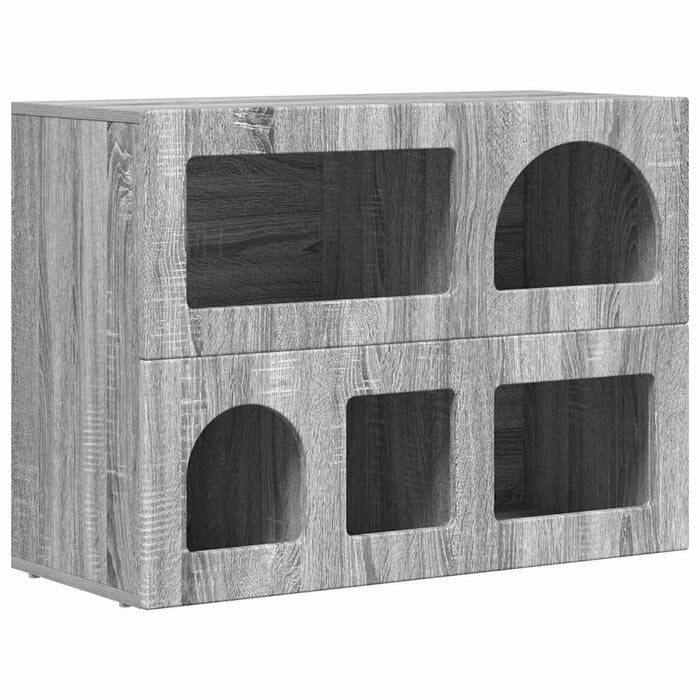 Bufet Gri Sonoma 80.5 x 35 x 59 cm Lemn compozit - WALTI WALTI
