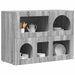 Bufet Gri Sonoma 80.5 x 35 x 59 cm Lemn compozit - WALTI WALTI