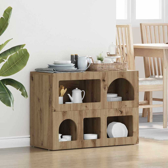 Bufet Stejar Artizanal 80.5 x 35 x 59 cm Lemn compozit - WALTI WALTI