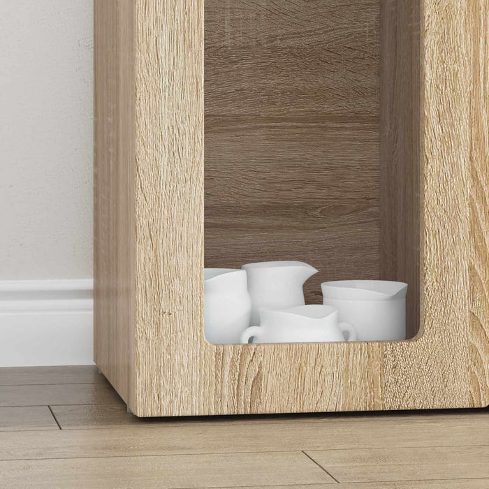 Bufet Stejar Sonoma 59 x 35 x 100,5 cm Lemn compozit - WALTI WALTI