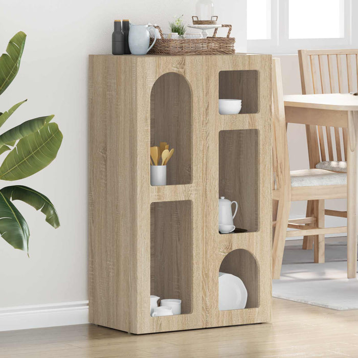 Bufet Stejar Sonoma 59 x 35 x 100,5 cm Lemn compozit - WALTI WALTI