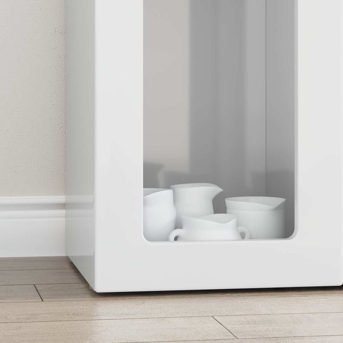 Bufet Alb lucios 59 x 35 x 100,5 cm Lemn compozit - WALTI WALTI