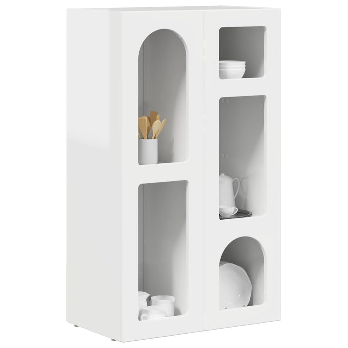 Bufet Alb lucios 59 x 35 x 100,5 cm Lemn compozit - WALTI WALTI