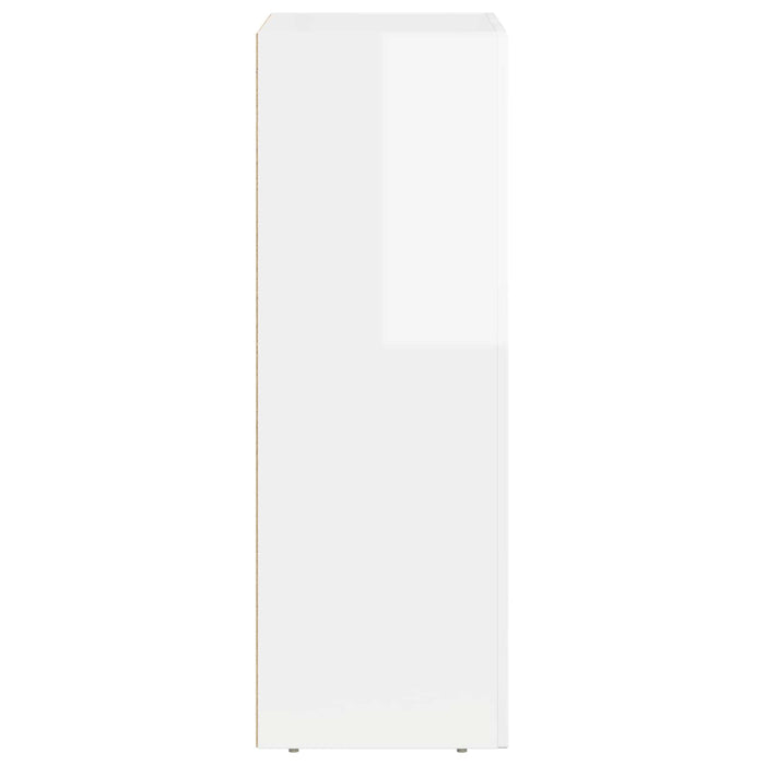 Bufet Alb lucios 59 x 35 x 100,5 cm Lemn compozit - WALTI WALTI
