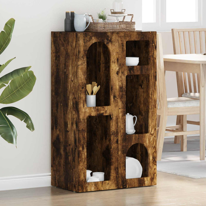 Bufet Stejar fumuriu 59 x 35 x 100,5 cm Lemn compozit - WALTI WALTI