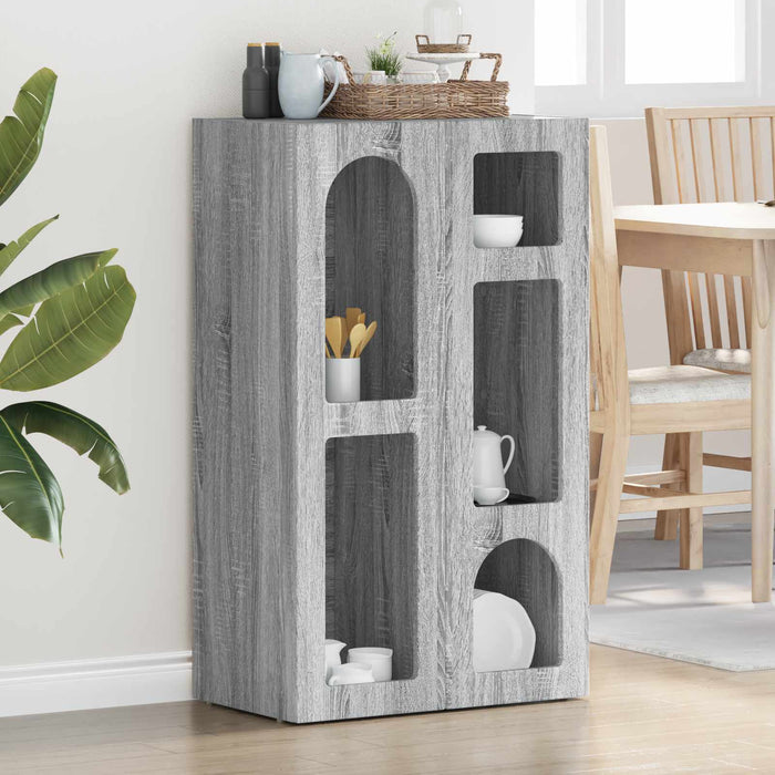Bufet Gri Sonoma 59 x 35 x 100,5 cm Lemn compozit - WALTI WALTI