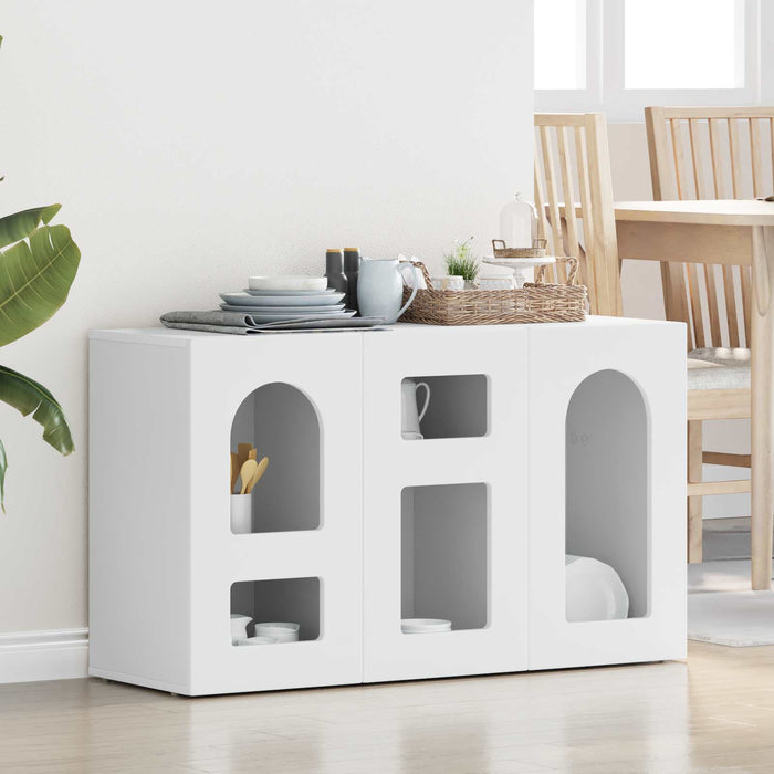 Bufet Alb 100 x 35 x 59 cm Lemn compozit - WALTI WALTI