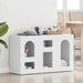 Bufet Alb 100 x 35 x 59 cm Lemn compozit - WALTI WALTI