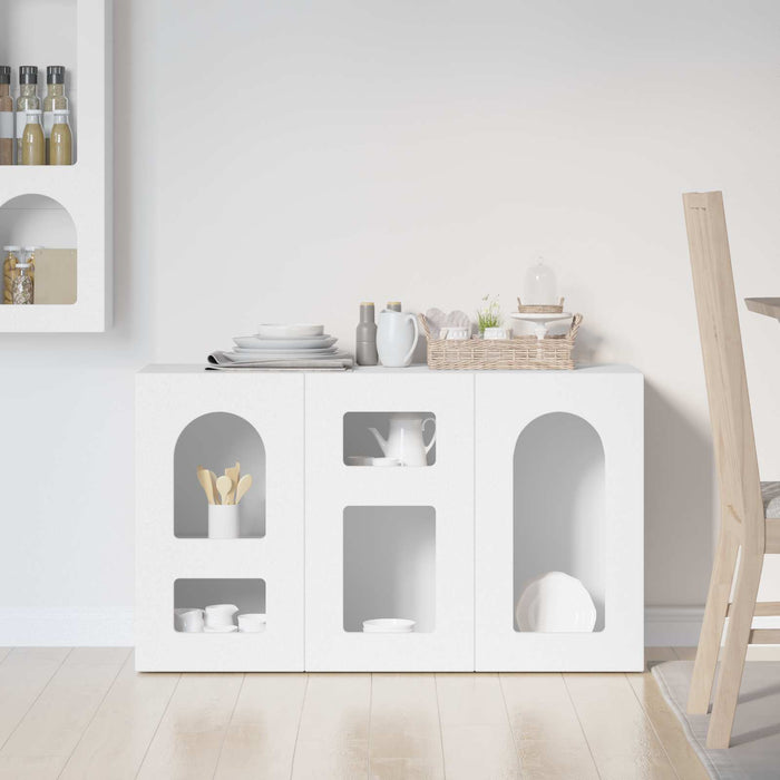 Bufet Alb 100 x 35 x 59 cm Lemn compozit - WALTI WALTI