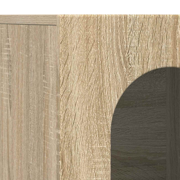 Bufet Stejar Sonoma 100 x 35 x 59 cm Lemn compozit - WALTI WALTI