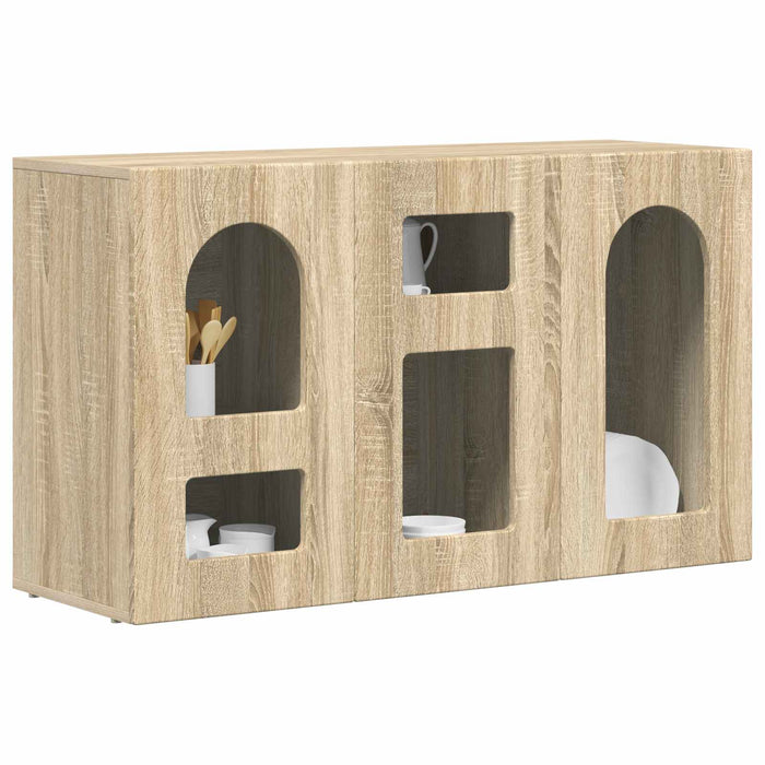 Bufet Stejar Sonoma 100 x 35 x 59 cm Lemn compozit - WALTI WALTI