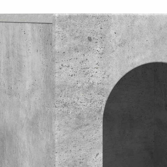 Bufet Gri din beton 100 x 35 x 59 cm Lemn compozit - WALTI WALTI