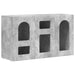 Bufet Gri din beton 100 x 35 x 59 cm Lemn compozit - WALTI WALTI