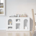 Bufet Alb lucios 100 x 35 x 59 cm Lemn compozit - WALTI WALTI