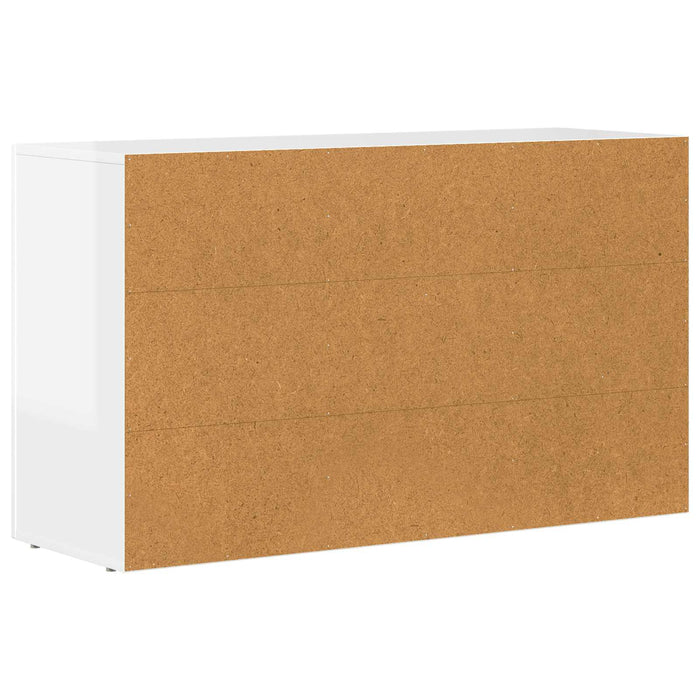 Bufet Alb lucios 100 x 35 x 59 cm Lemn compozit - WALTI WALTI
