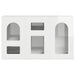 Bufet Alb lucios 100 x 35 x 59 cm Lemn compozit - WALTI WALTI