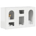 Bufet Alb lucios 100 x 35 x 59 cm Lemn compozit - WALTI WALTI