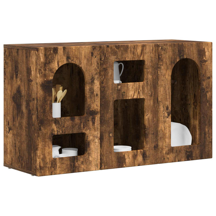 Bufet Stejar fumuriu 100 x 35 x 59 cm Lemn compozit - WALTI WALTI