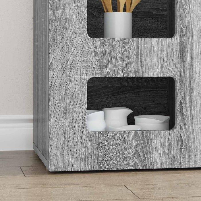 Bufet Gri Sonoma 100 x 35 x 59 cm Lemn compozit - WALTI WALTI