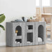 Bufet Gri Sonoma 100 x 35 x 59 cm Lemn compozit - WALTI WALTI