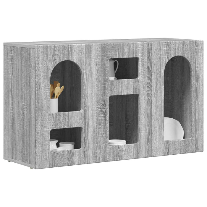 Bufet Gri Sonoma 100 x 35 x 59 cm Lemn compozit - WALTI WALTI