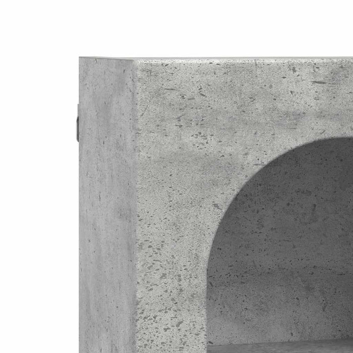 Dulap suspendat Gri din beton 59 x 20 x 71.5 cm Lemn compozit - WALTI WALTI