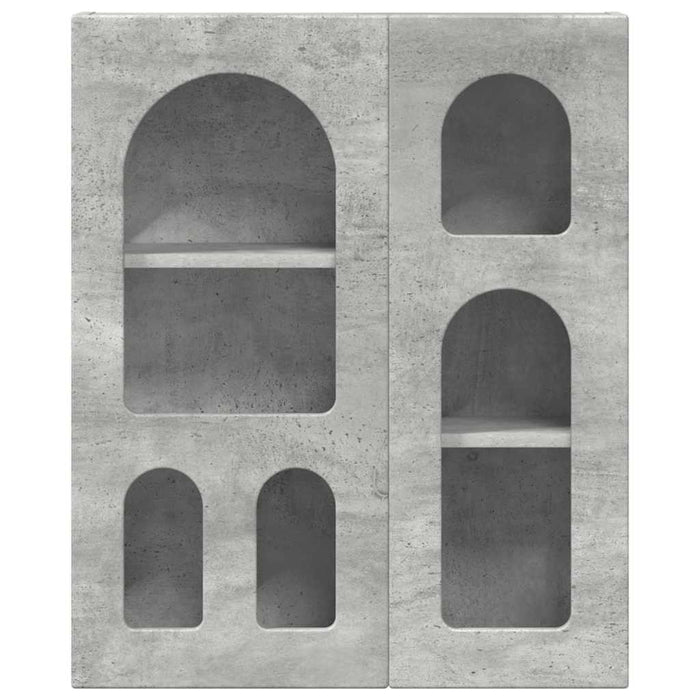 Dulap suspendat Gri din beton 59 x 20 x 71.5 cm Lemn compozit - WALTI WALTI