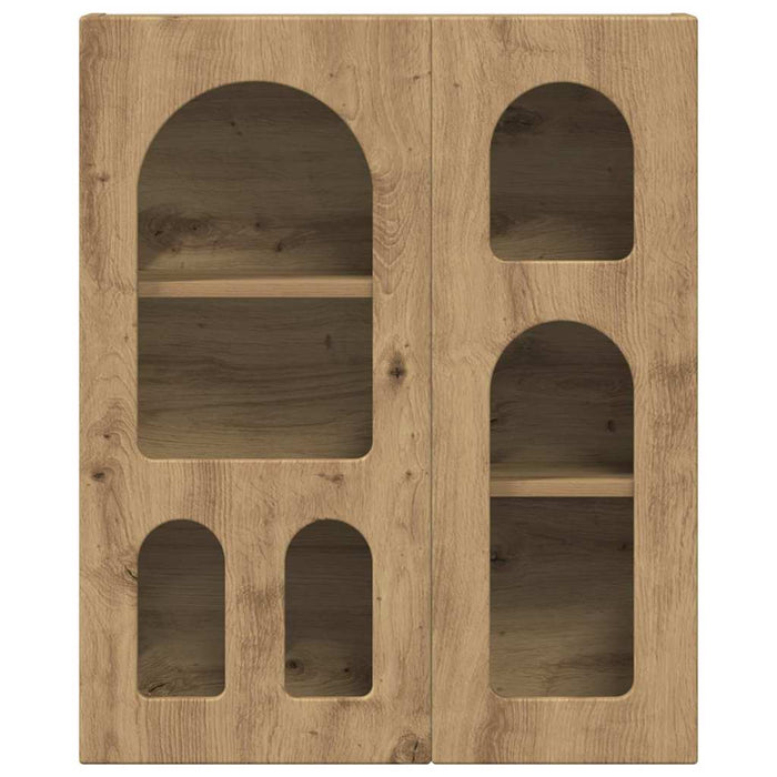 Dulap suspendat cu raft Stejar Artizanal 59 x 20 x 71.5 cm - WALTI WALTI