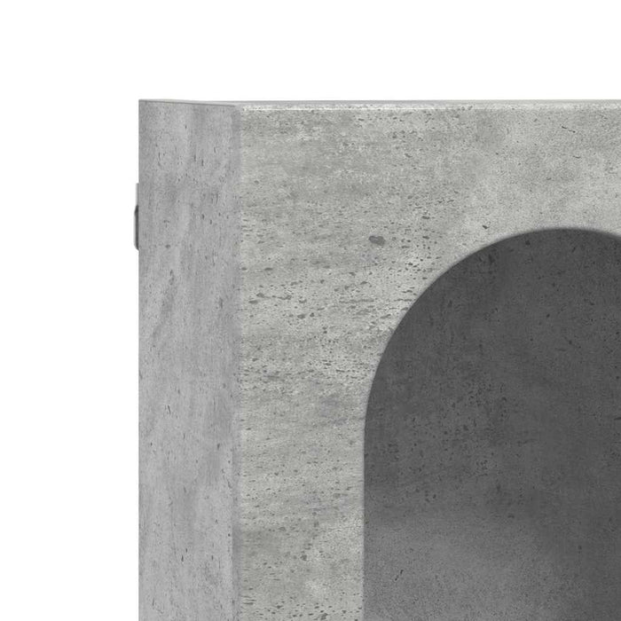 Dulap suspendat Gri din beton 59 x 20 x 100 cm Lemn compozit - WALTI WALTI