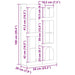 Dulap suspendat Stejar Artizanal 59 x 20 x 100 cm Lemn compozit - WALTI WALTI