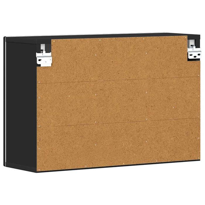 Dulap suspendat cu raft Negru 60 x 20 x 40 cm Lemn compozit - WALTI WALTI