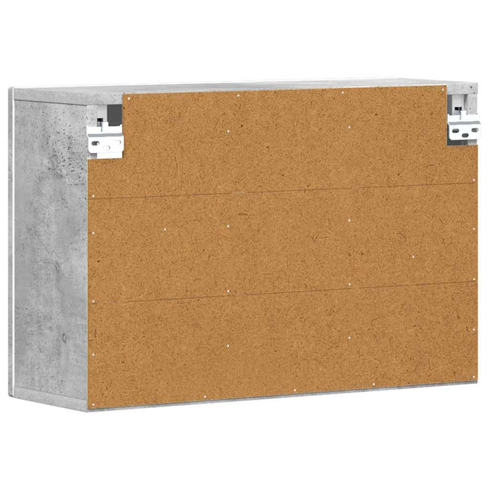 Dulap suspendat Gri din beton 60 x 20 x 40 cm Lemn compozit - WALTI WALTI
