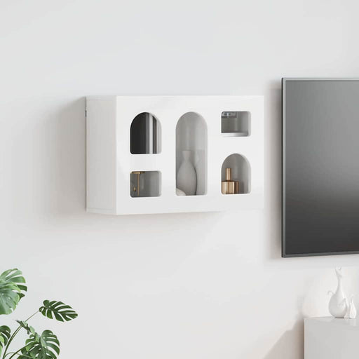 Dulap suspendat Alb lucios 60 x 20 x 40 cm Lemn compozit - WALTI WALTI