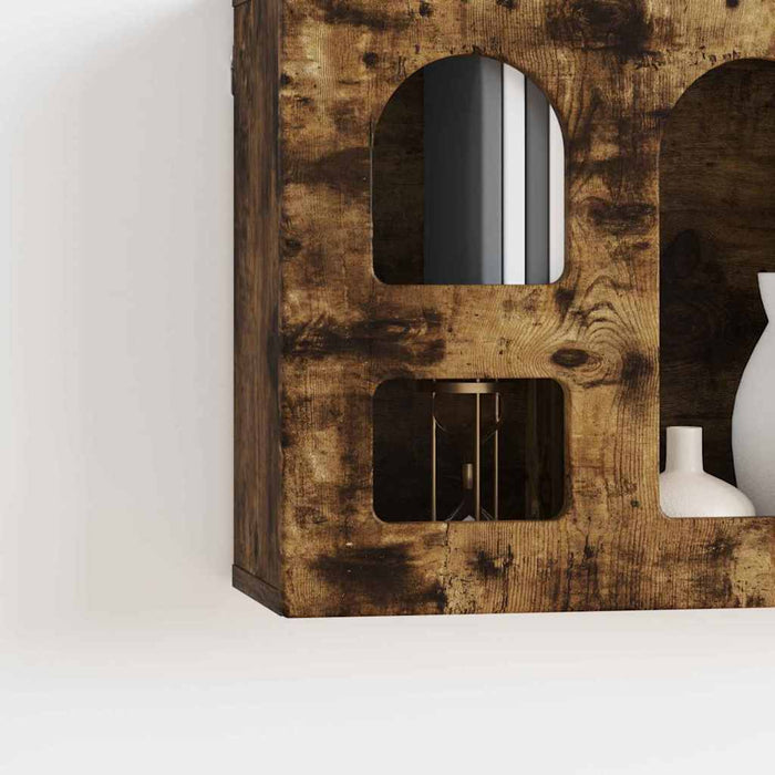 Dulap suspendat Stejar fumuriu 60 x 20 x 40 cm Lemn compozit - WALTI WALTI