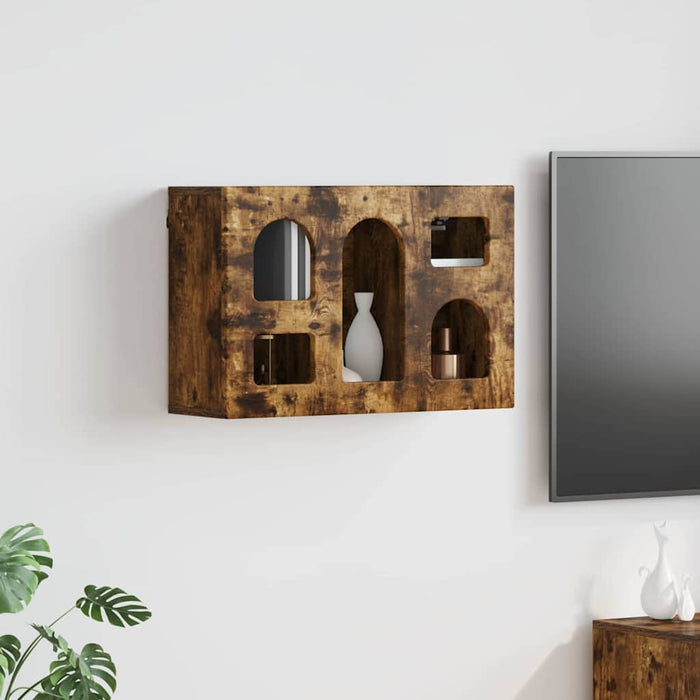 Dulap suspendat Stejar fumuriu 60 x 20 x 40 cm Lemn compozit - WALTI WALTI