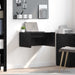 Birou montat pe perete Pe perete Stejar Negru 60 x 45 x 30 cm - WALTI WALTI