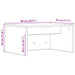 Birou montat pe perete Pe perete Stejar Sonoma 60 x 45 x 30 cm - WALTI WALTI
