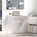 Birou montat pe perete Alb 80 x 45 x 30 cm Lemn compozit - WALTI WALTI