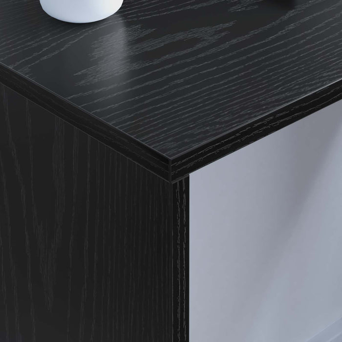Birou montat pe perete Pe perete Stejar Negru 80 x 45 x 30 cm - WALTI WALTI