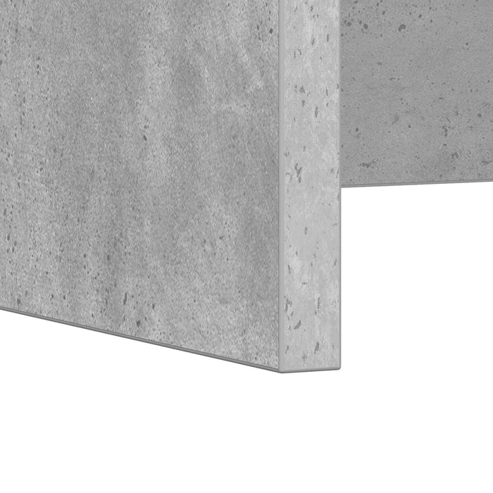 Birou montat pe perete Pe perete Gri din beton 80 x 45 x 30 cm - WALTI WALTI