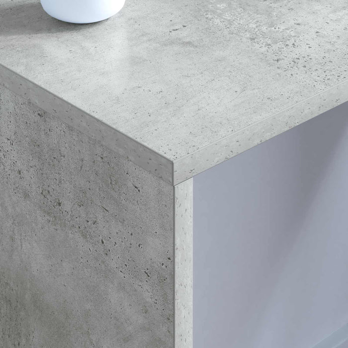 Birou montat pe perete Pe perete Gri din beton 80 x 45 x 30 cm - WALTI WALTI