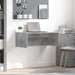 Birou montat pe perete Pe perete Gri din beton 80 x 45 x 30 cm - WALTI WALTI