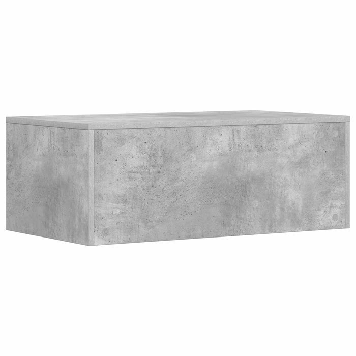 Birou montat pe perete Pe perete Gri din beton 80 x 45 x 30 cm - WALTI WALTI