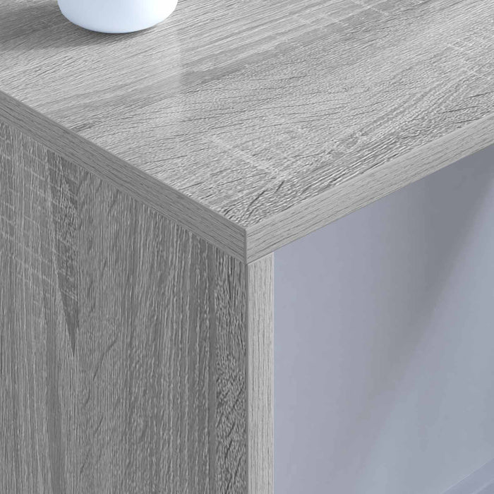 Birou montat pe perete Gri Sonoma 80 x 45 x 30 cm Lemn compozit - WALTI WALTI