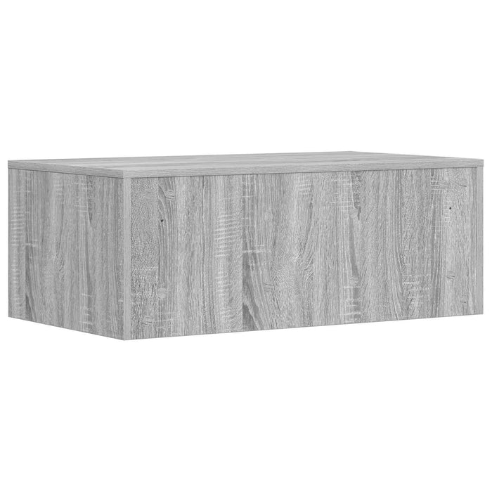 Birou montat pe perete Gri Sonoma 80 x 45 x 30 cm Lemn compozit - WALTI WALTI