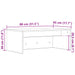 Birou montat pe perete Gri Sonoma 80 x 45 x 30 cm Lemn compozit - WALTI WALTI
